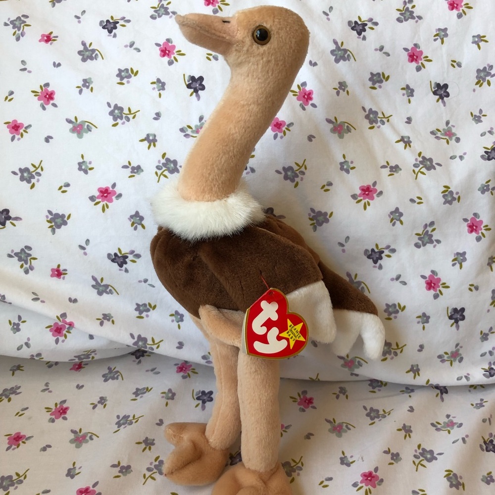 Stretch The Ostrich Retired Ty Beanie Baby